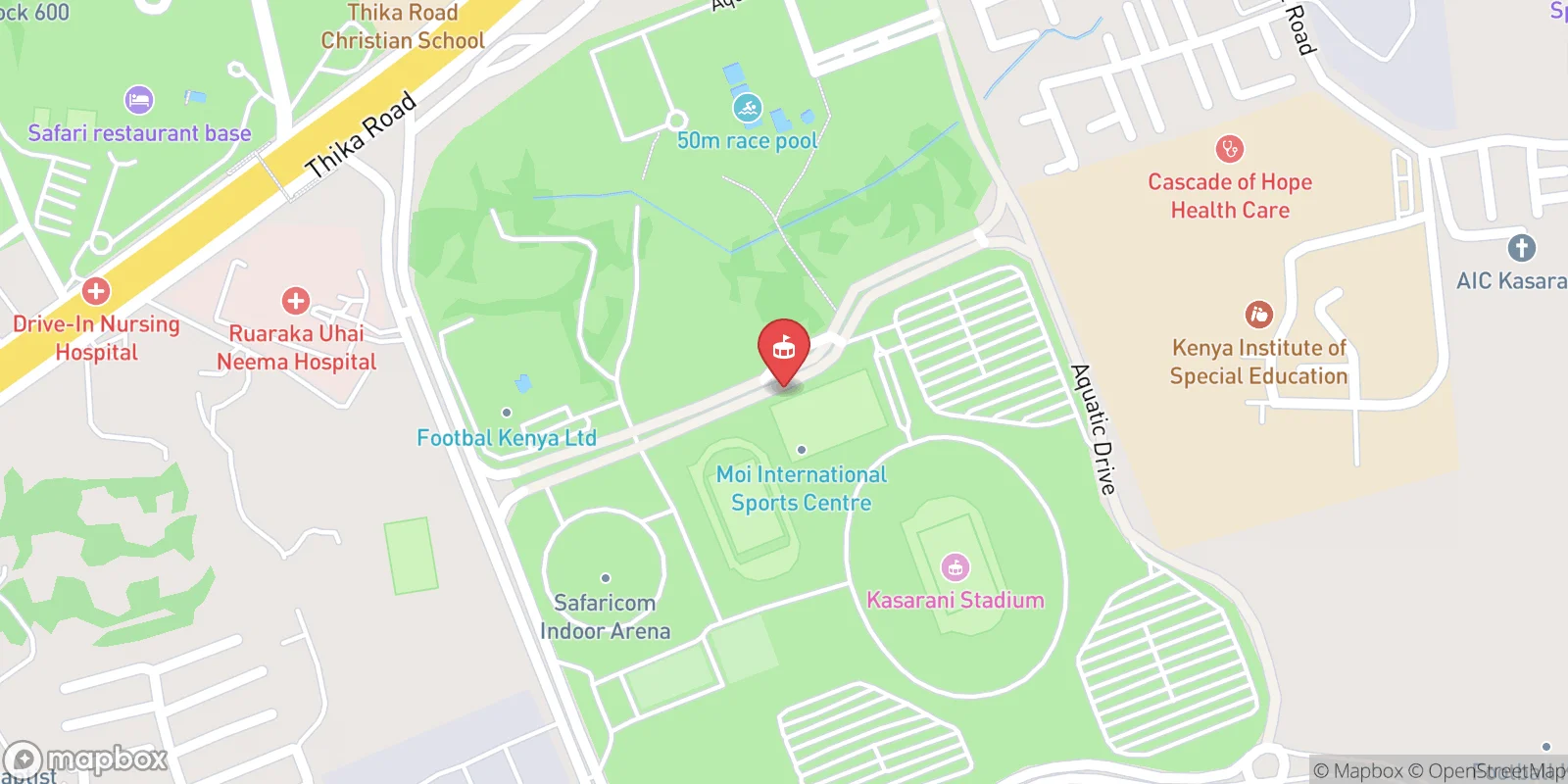 Mapa: Nairobi