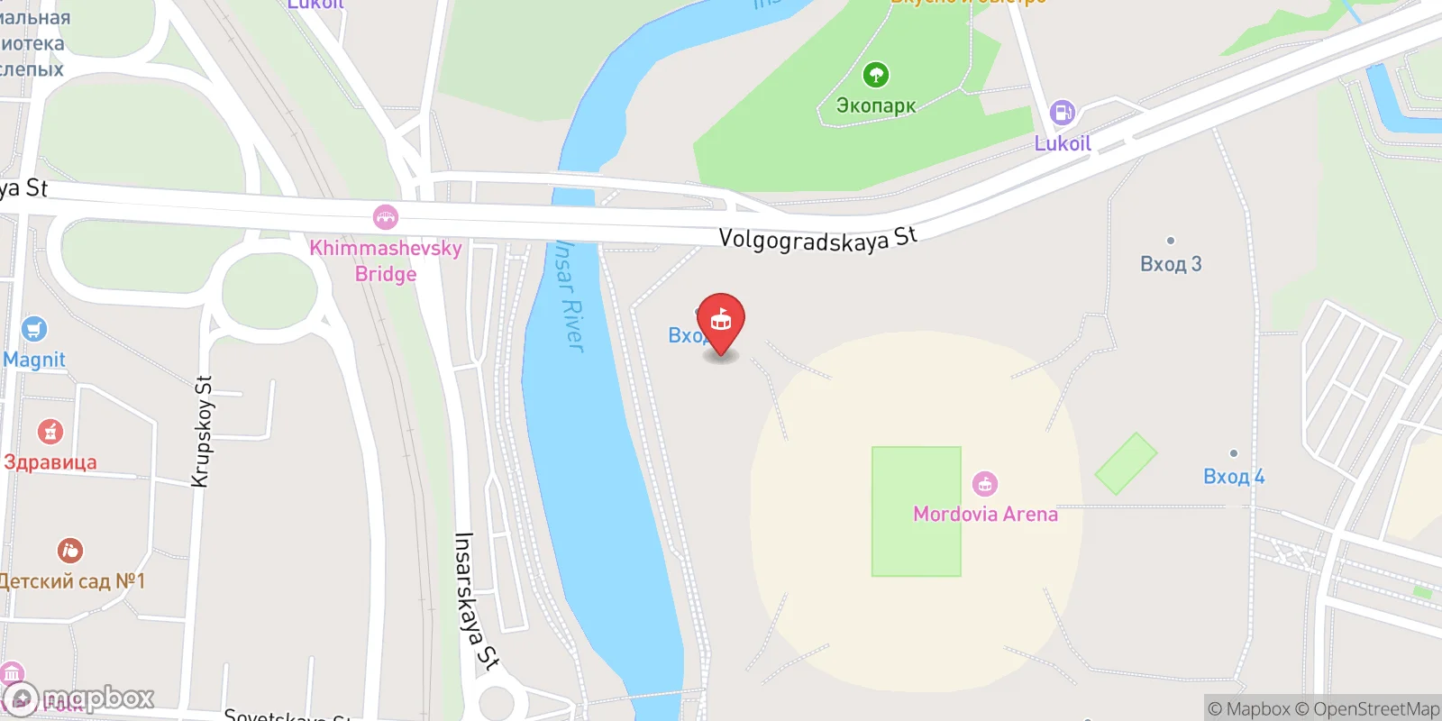Mapa: Saransk