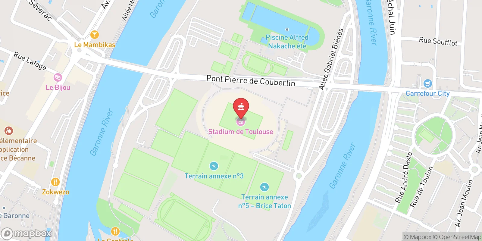 Mapa: Toulouse