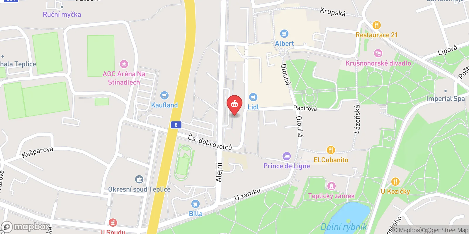 Mapa: Teplice