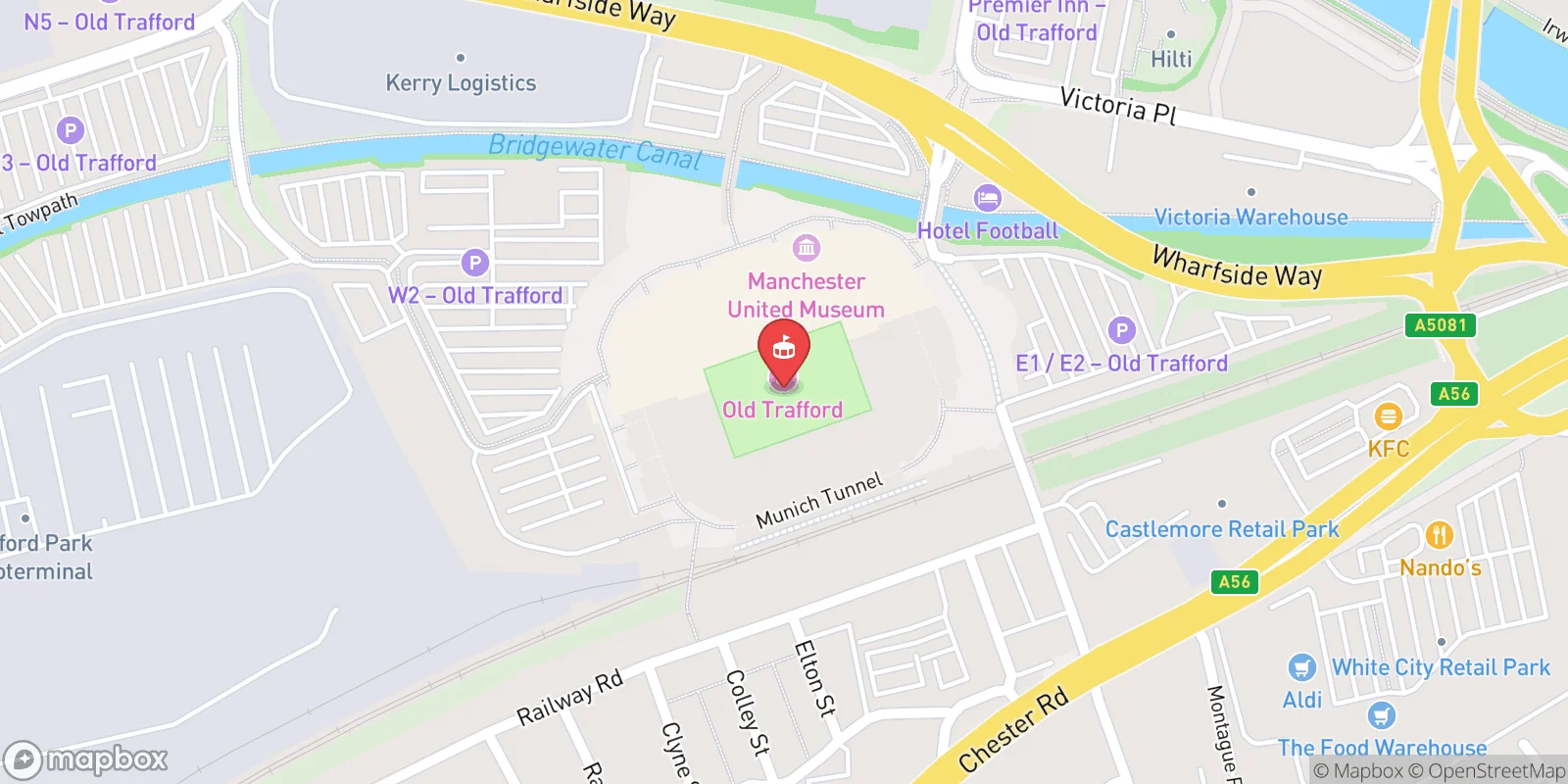 Mapa: Trafford