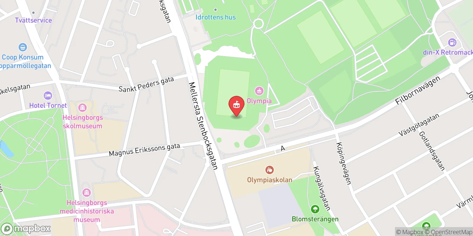 Mapa: Helsingborg