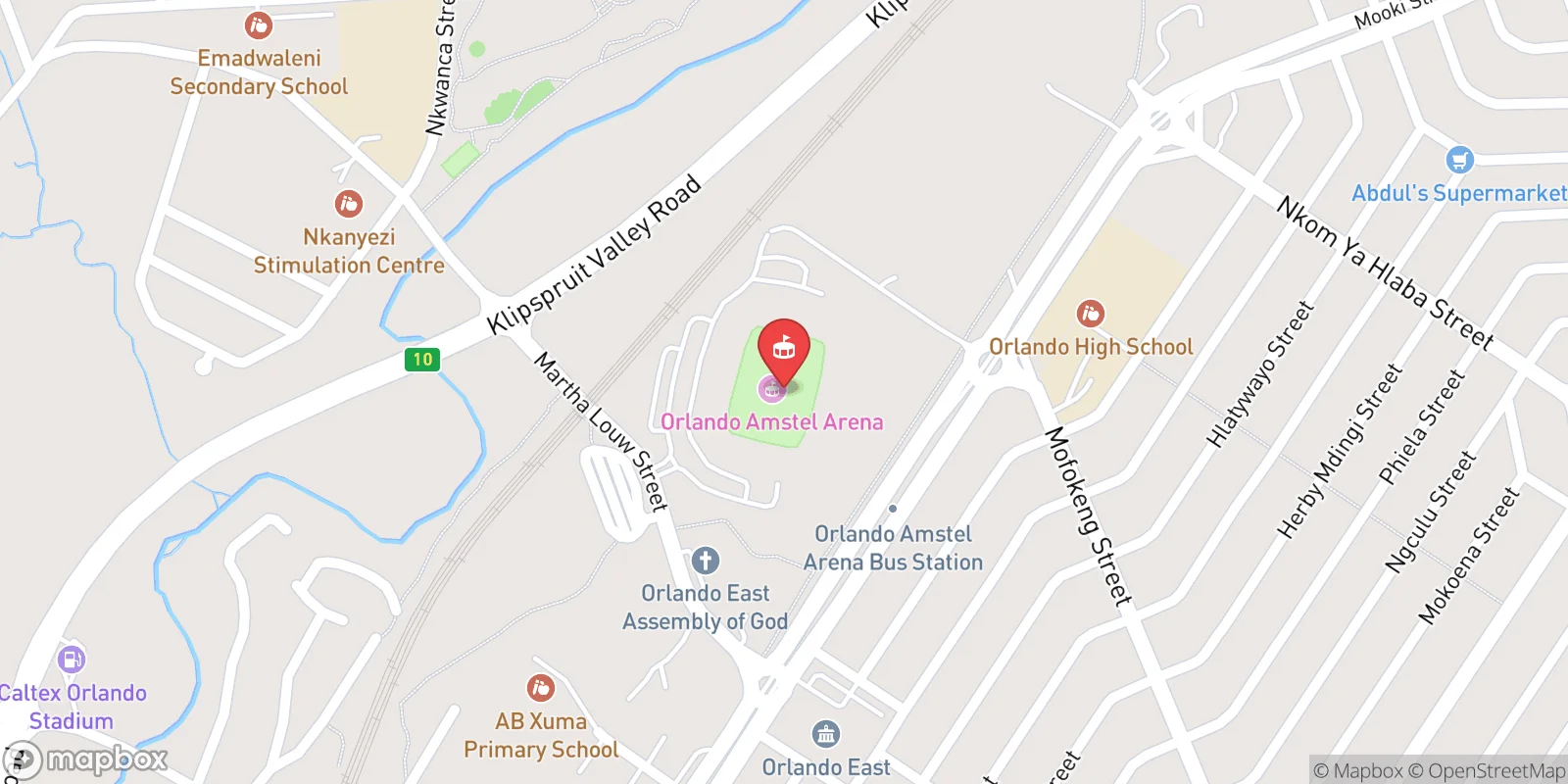 Mapa: Johannesburg