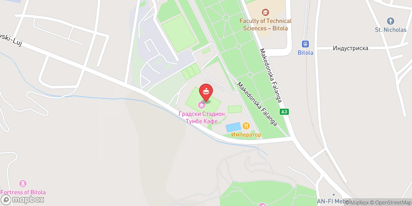 Mapa: Bitola