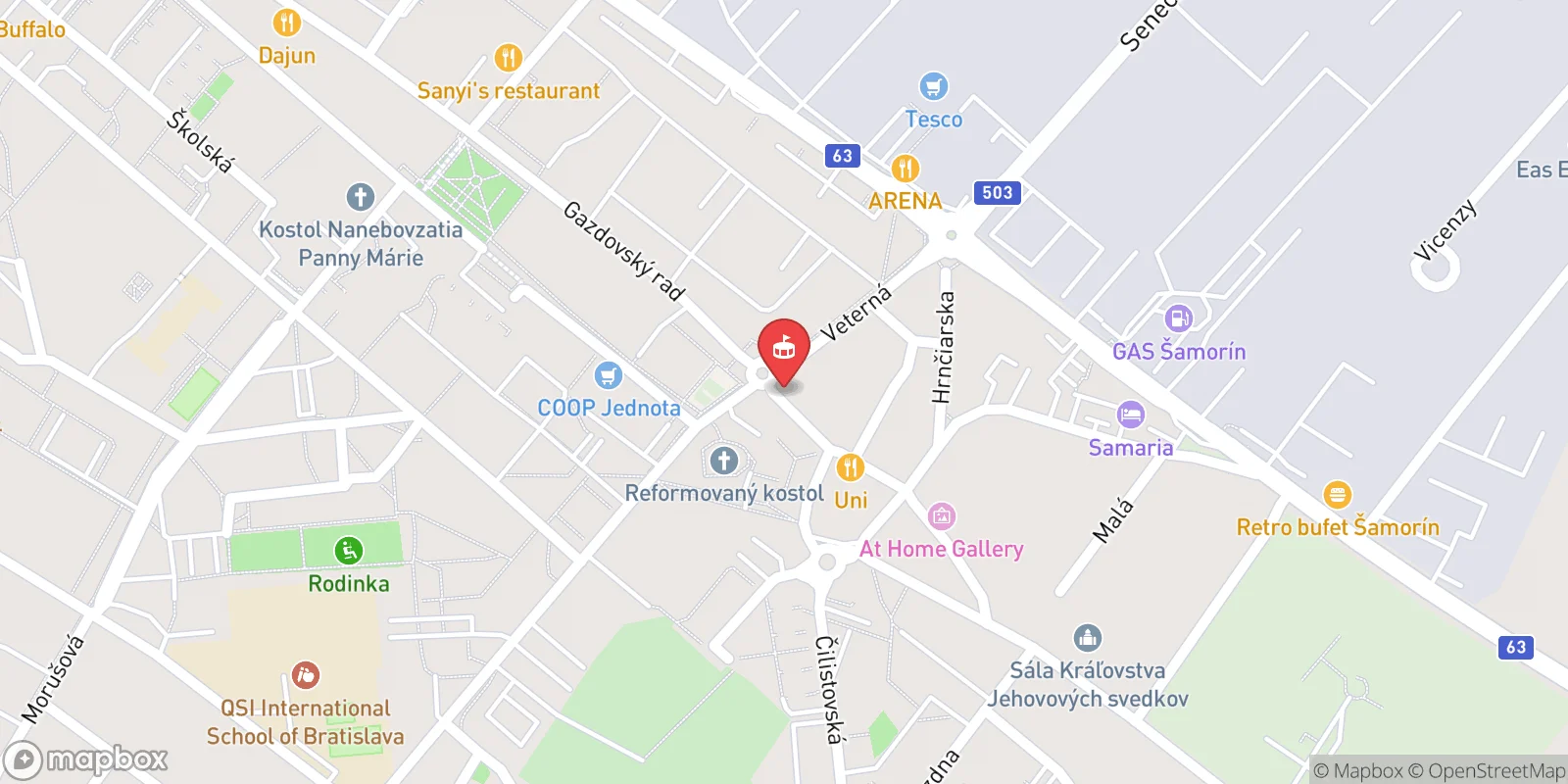 Mapa: Šamorín