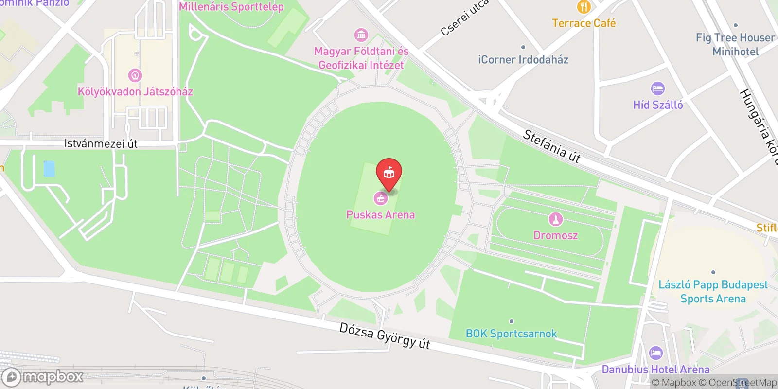 Mapa: Budapešť