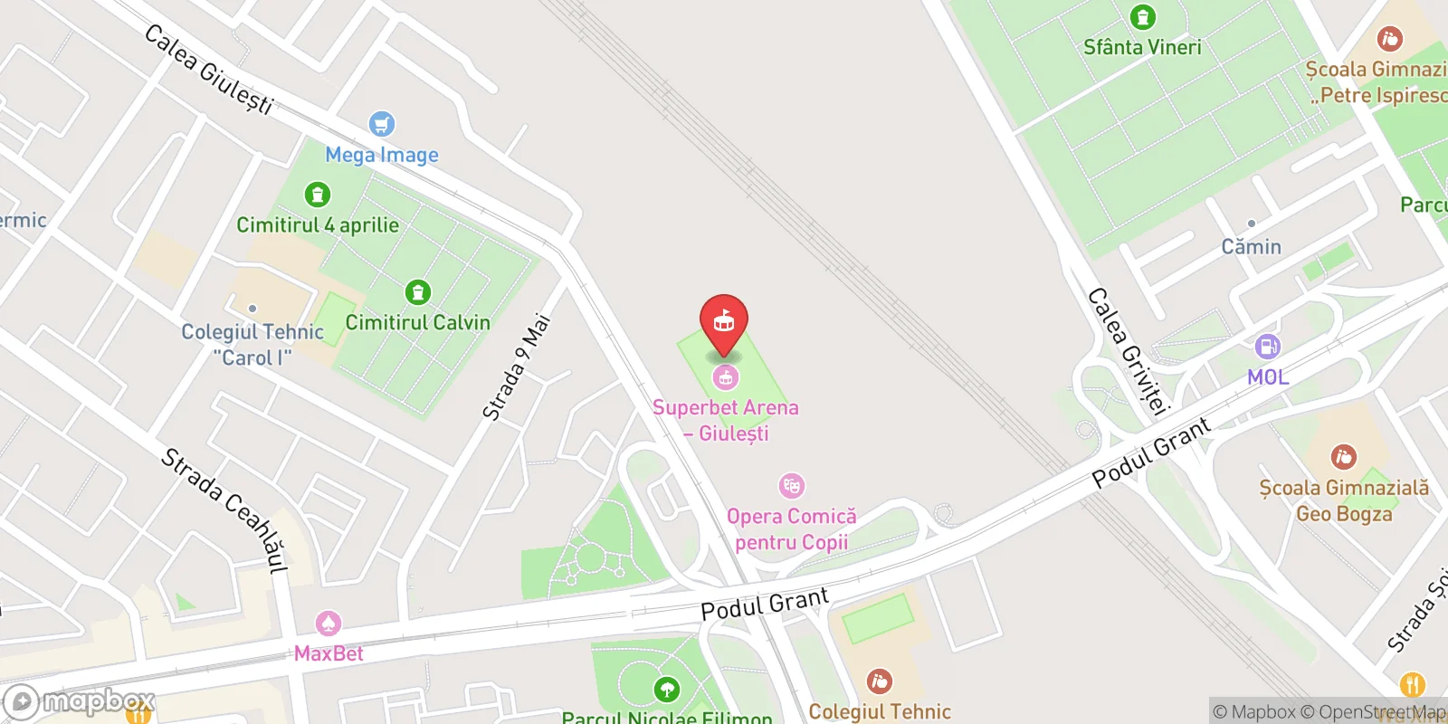 Mapa: Bukurešť
