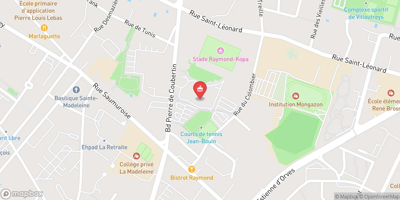 Mapa: Angers