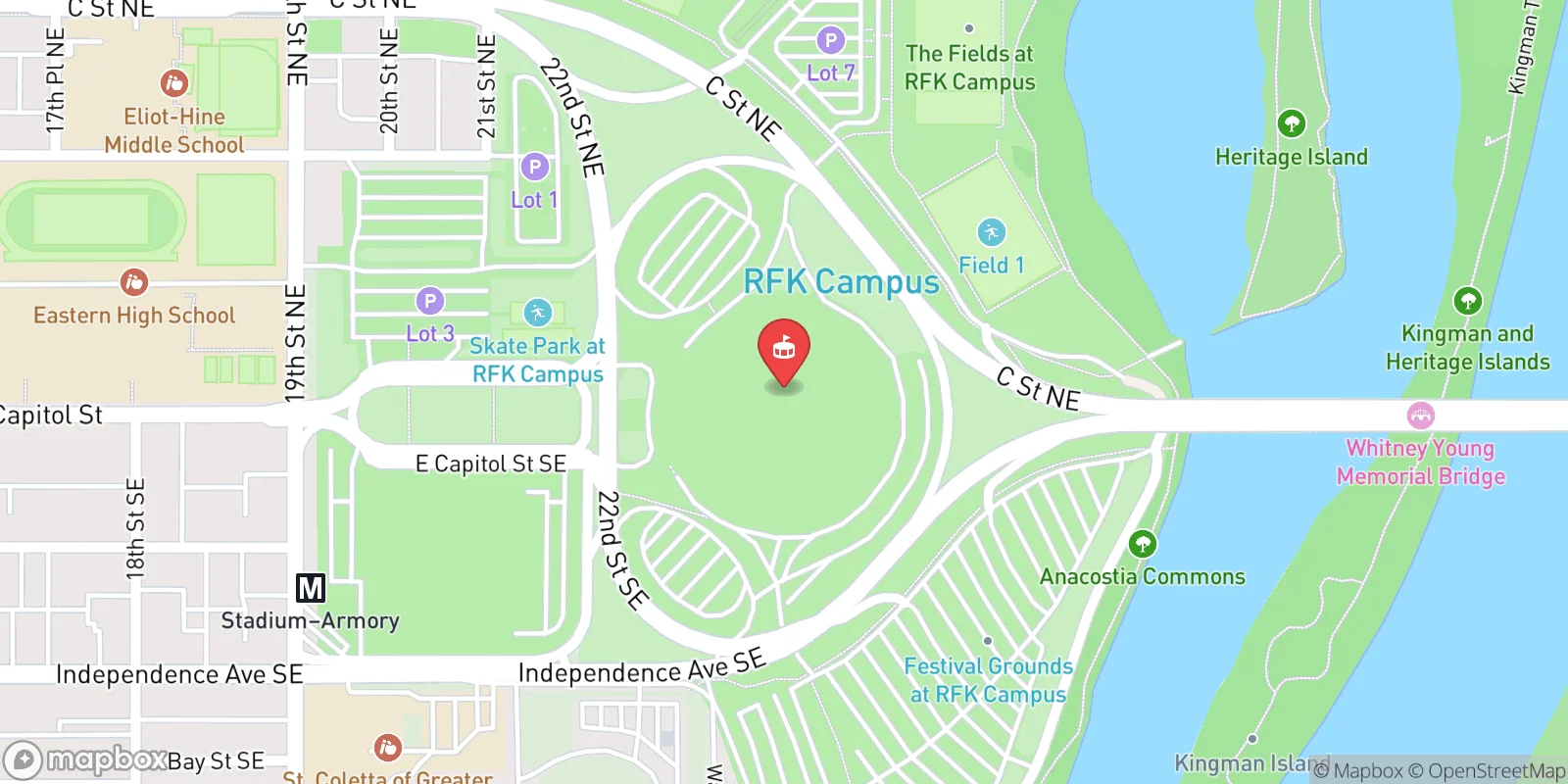 Mapa: Washington