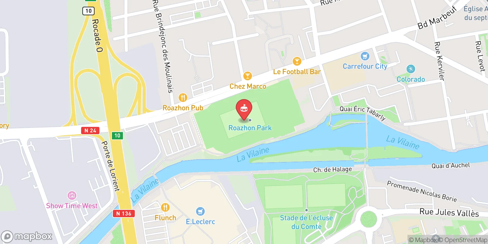 Mapa: Rennes