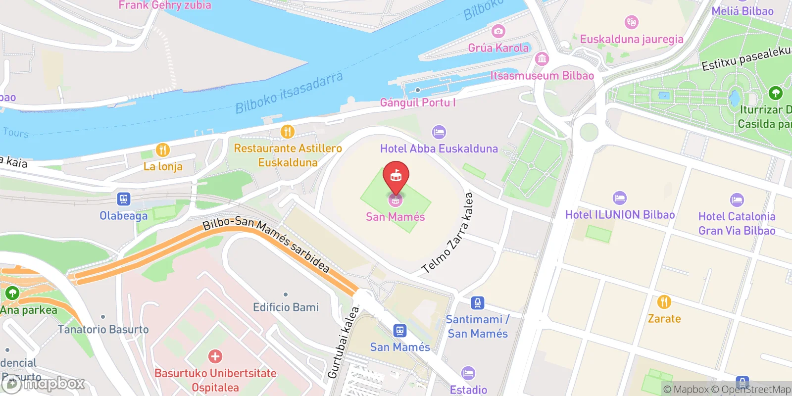 Mapa: Bilbao