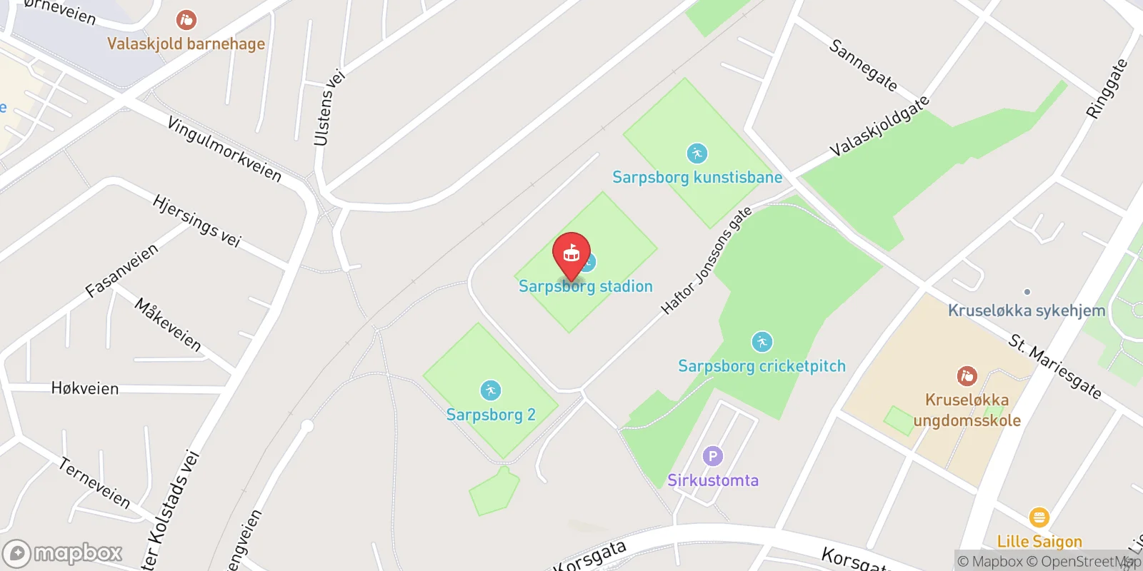 Mapa: Sarpsborg