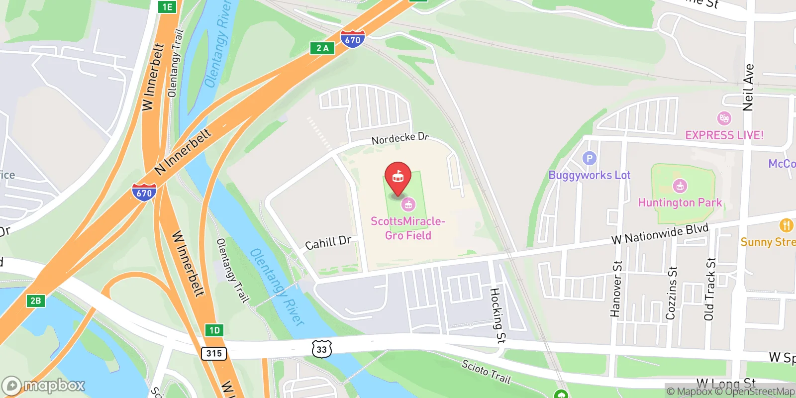 Mapa: Columbus
