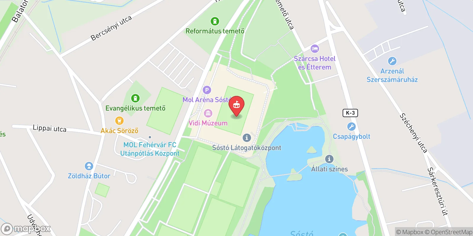 Mapa: Székesfehérvár
