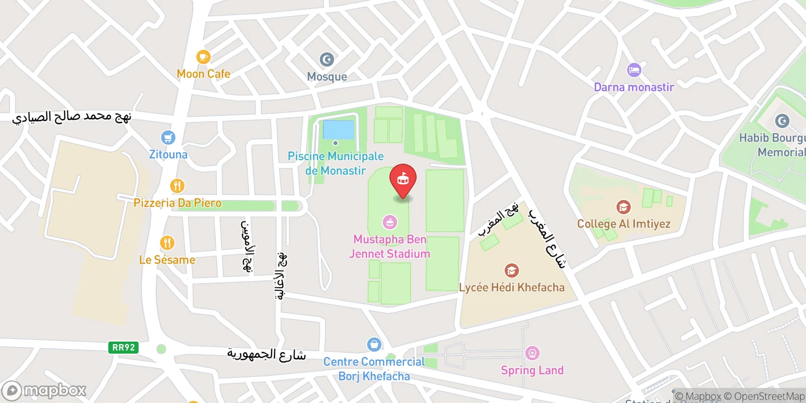 Mapa: Monastir