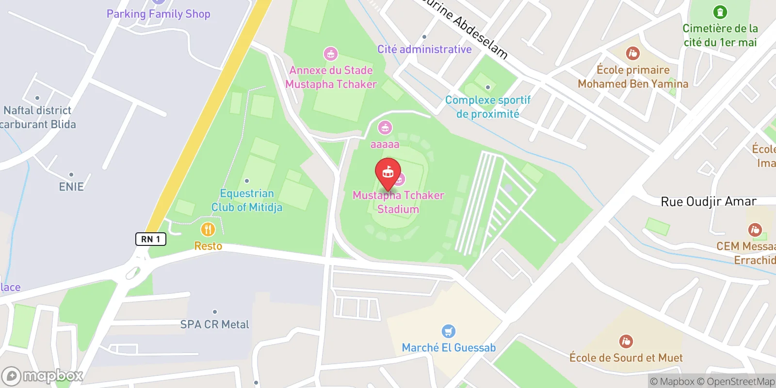 Mapa: Blida