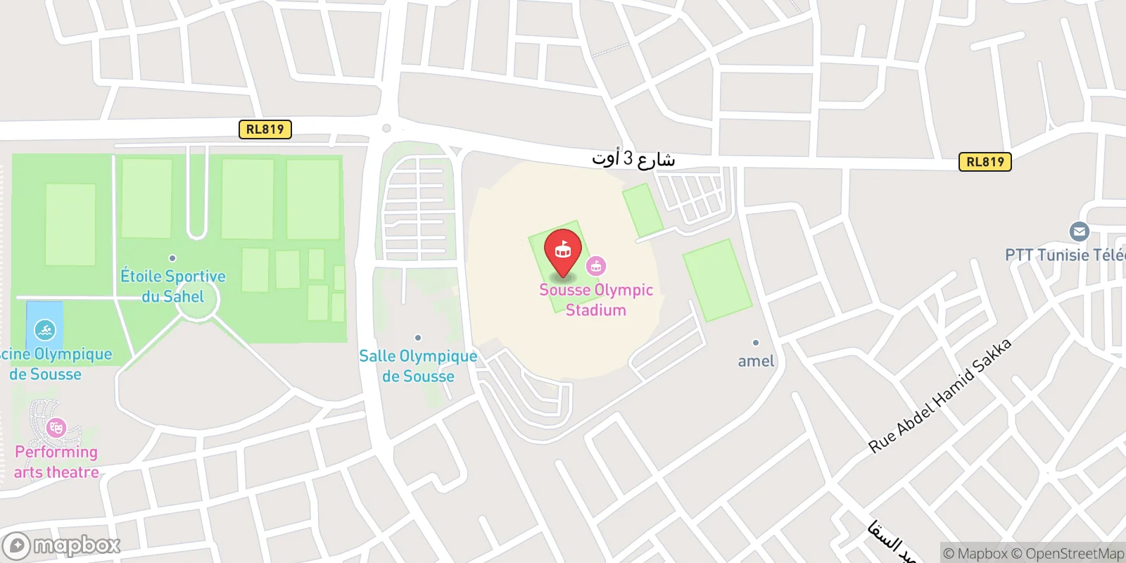 Mapa: Sousse