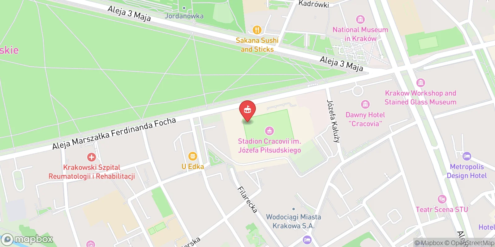 Mapa: Krakov