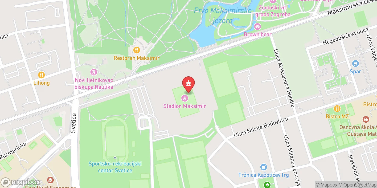 Mapa: Záhřeb