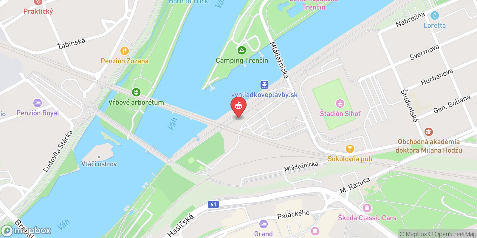 Mapa: Trenčín