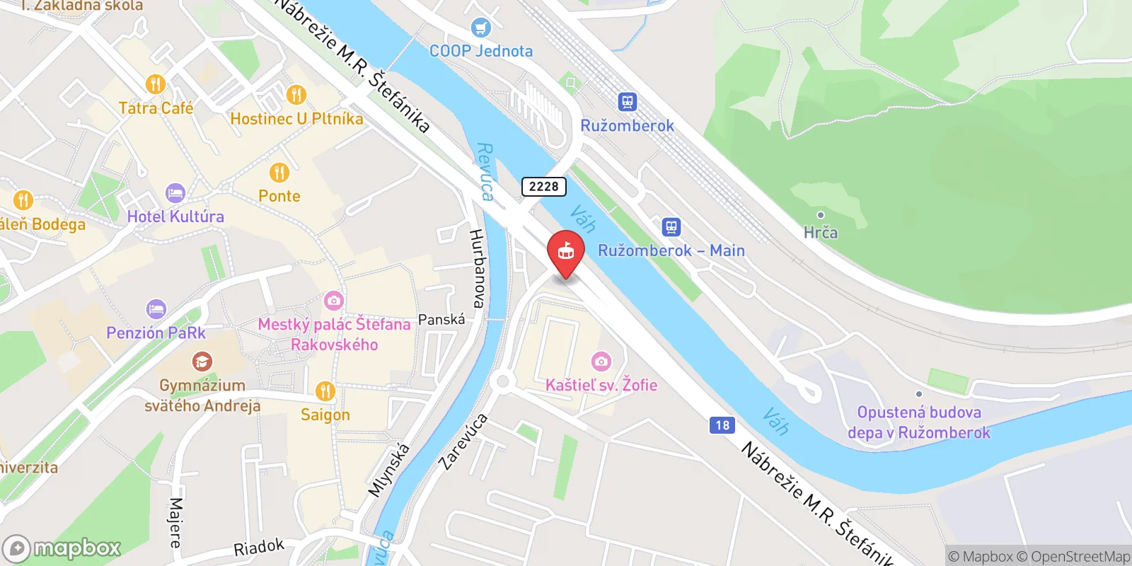 Mapa: Ružomberok