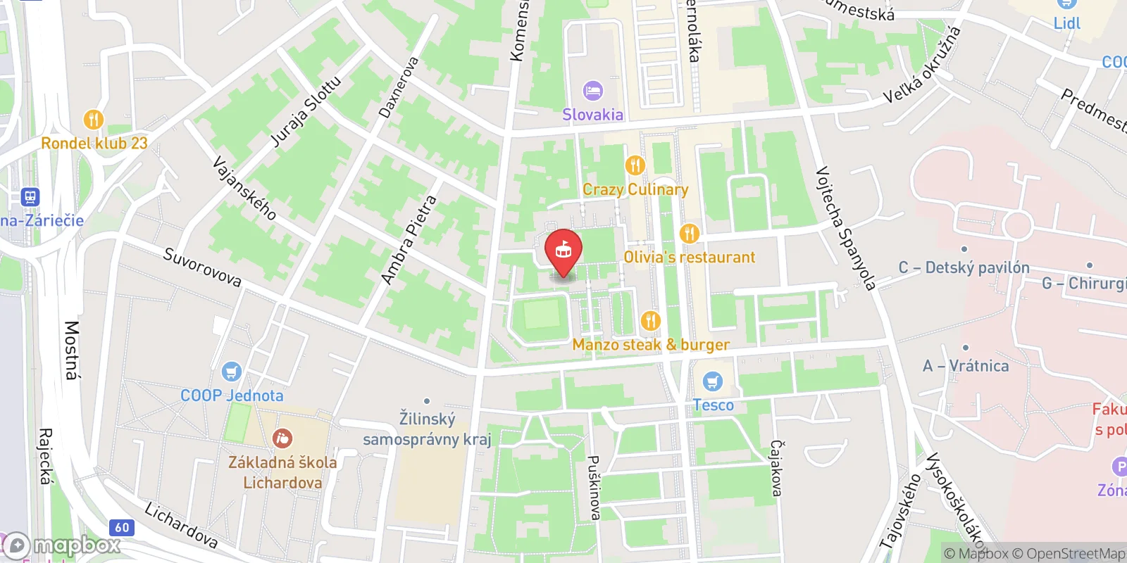 Mapa: Žilina