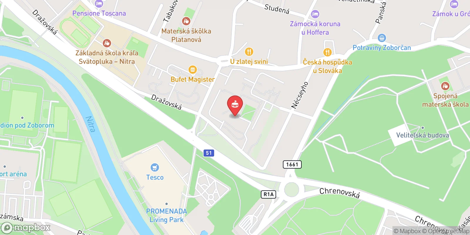 Mapa: Nitra