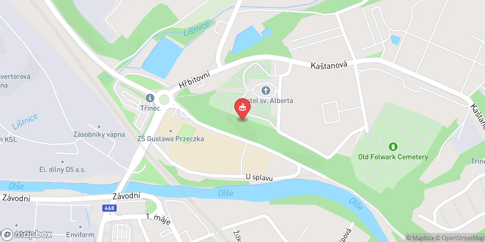 Mapa: Třinec