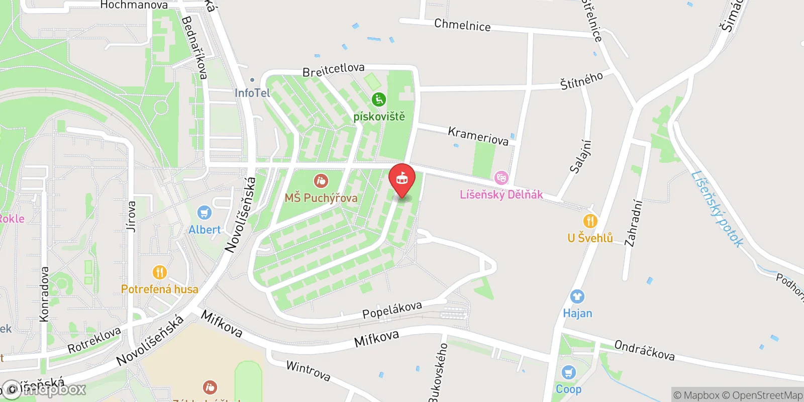 Mapa: Brno