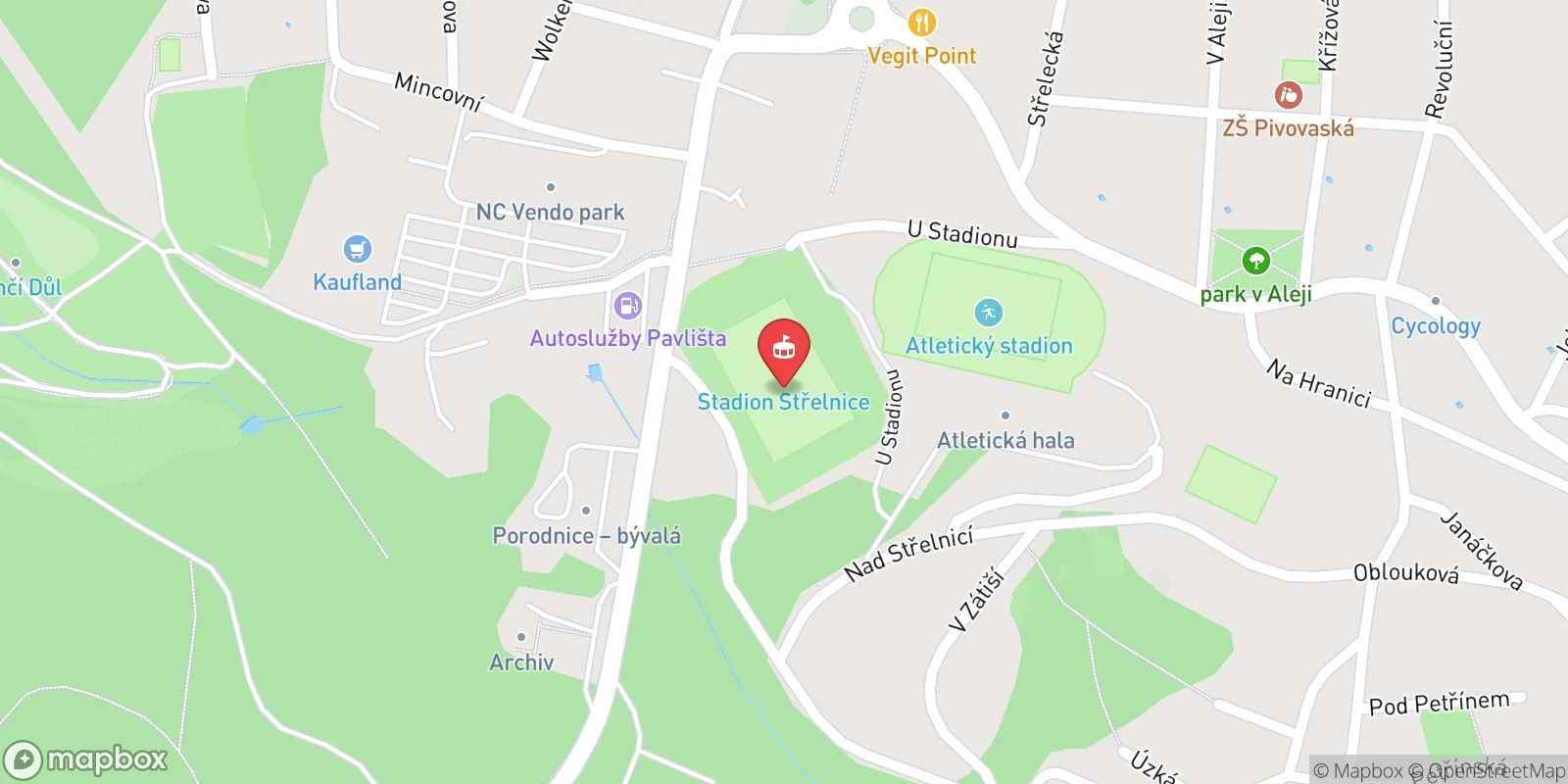 Mapa: Jablonec nad Nisou