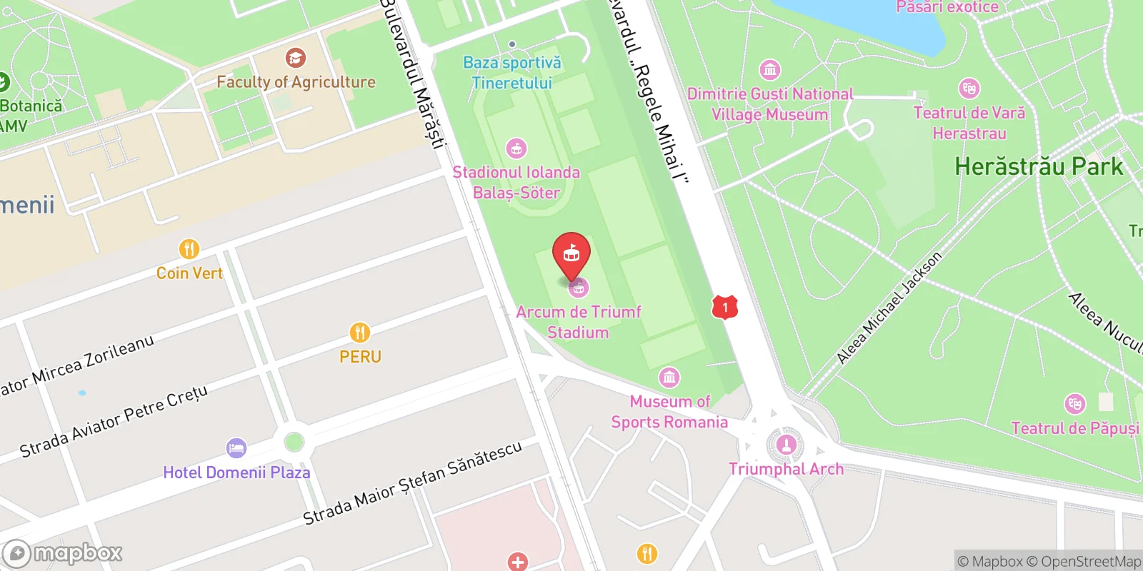 Mapa: Bukurešť
