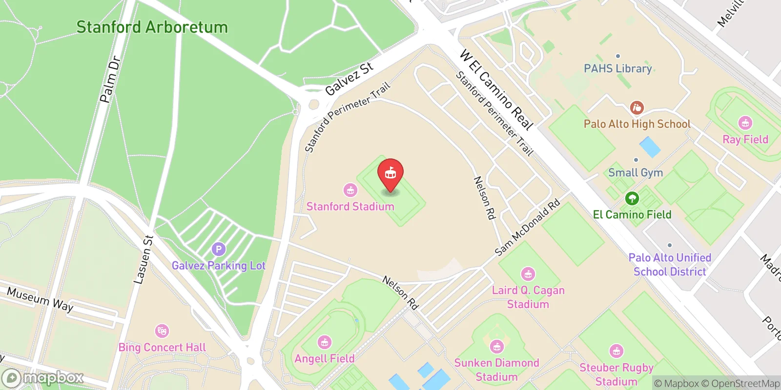 Mapa: Stanford