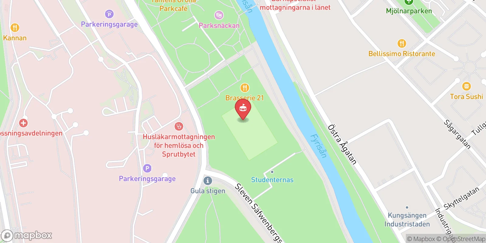 Mapa: Uppsala