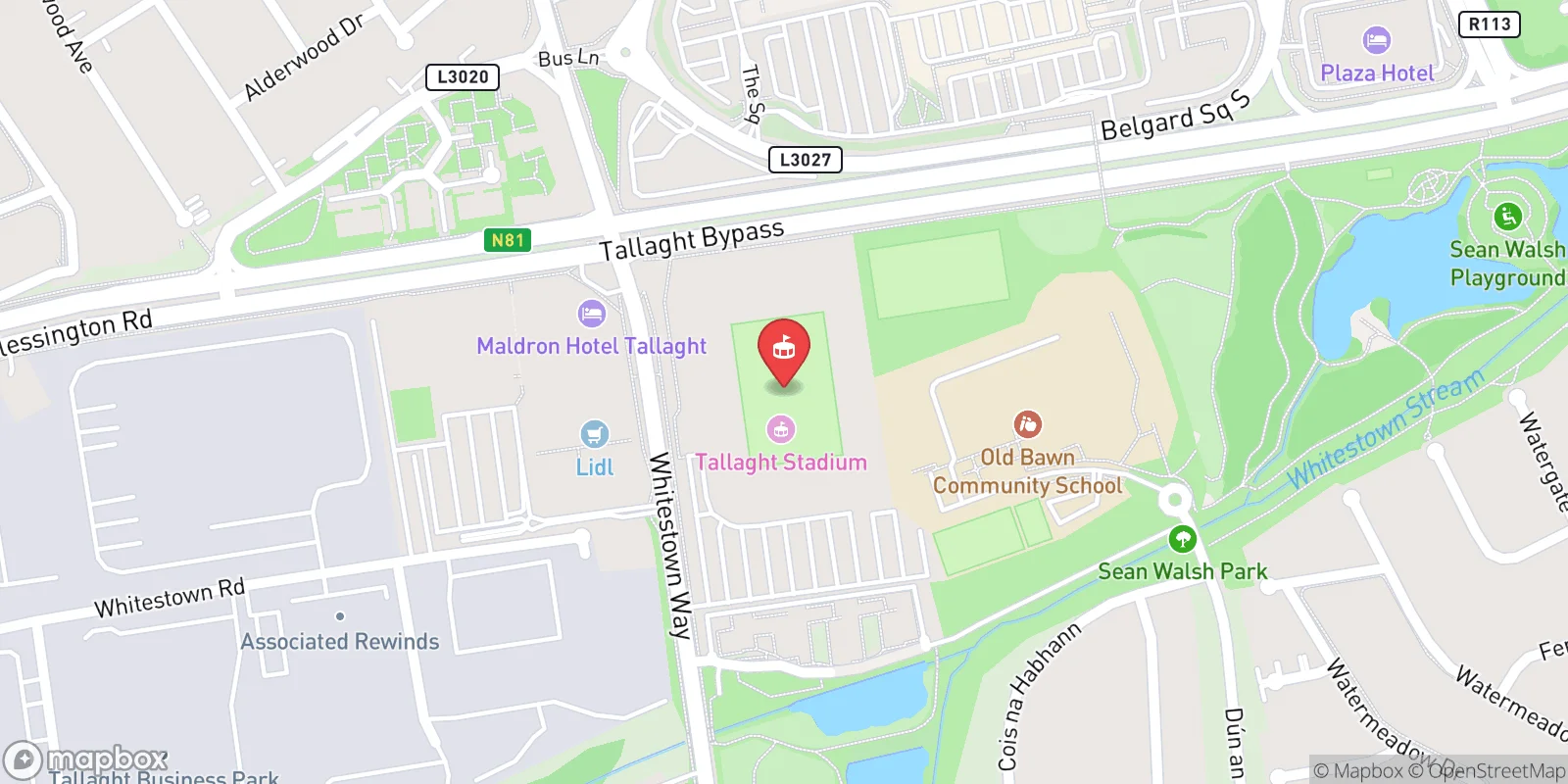 Mapa: Dublin