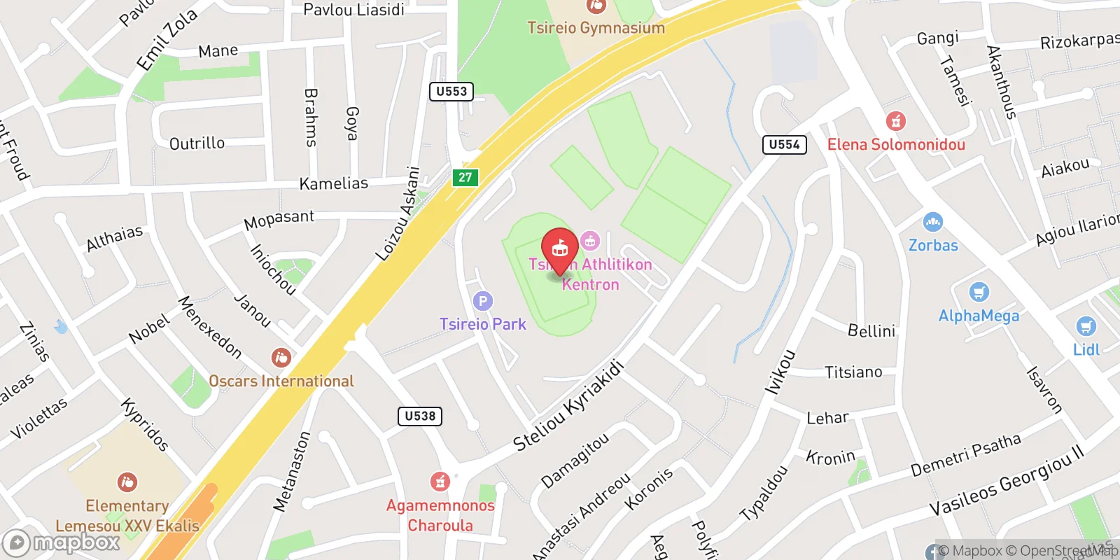 Mapa: Limassol