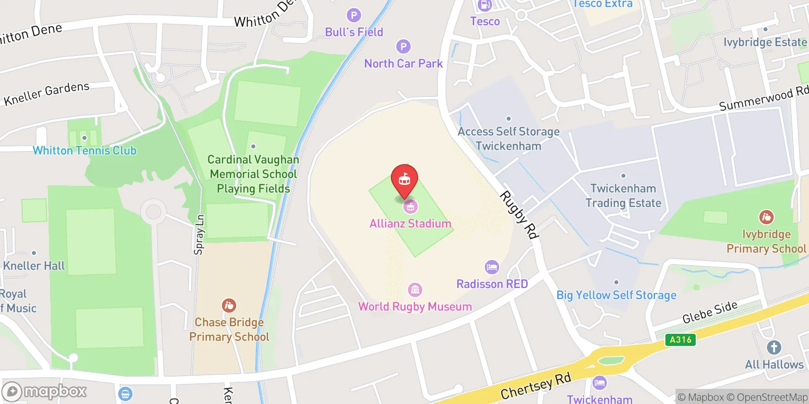 Mapa: London Borough of Richmond upon Thames