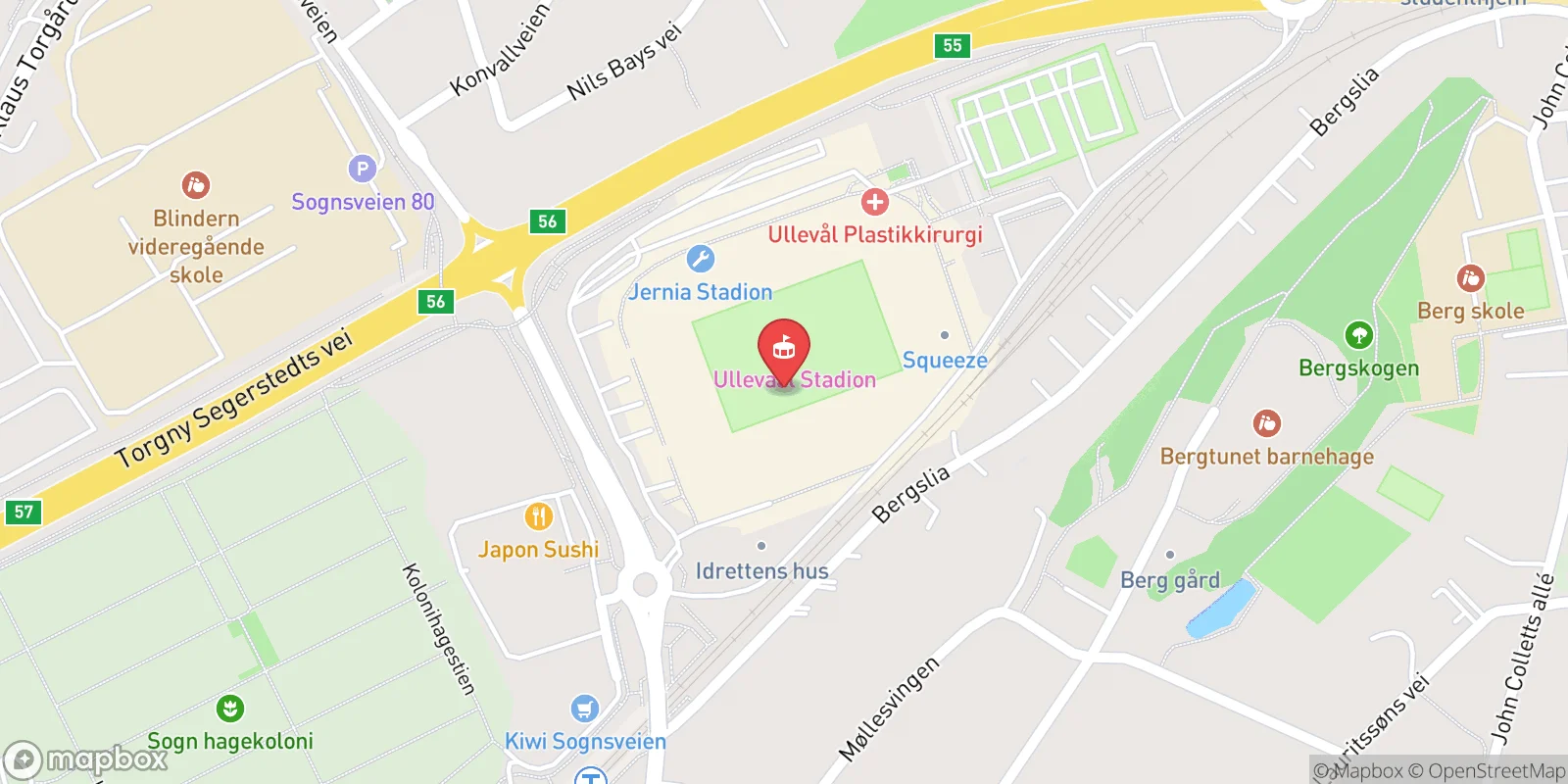 Mapa: Oslo