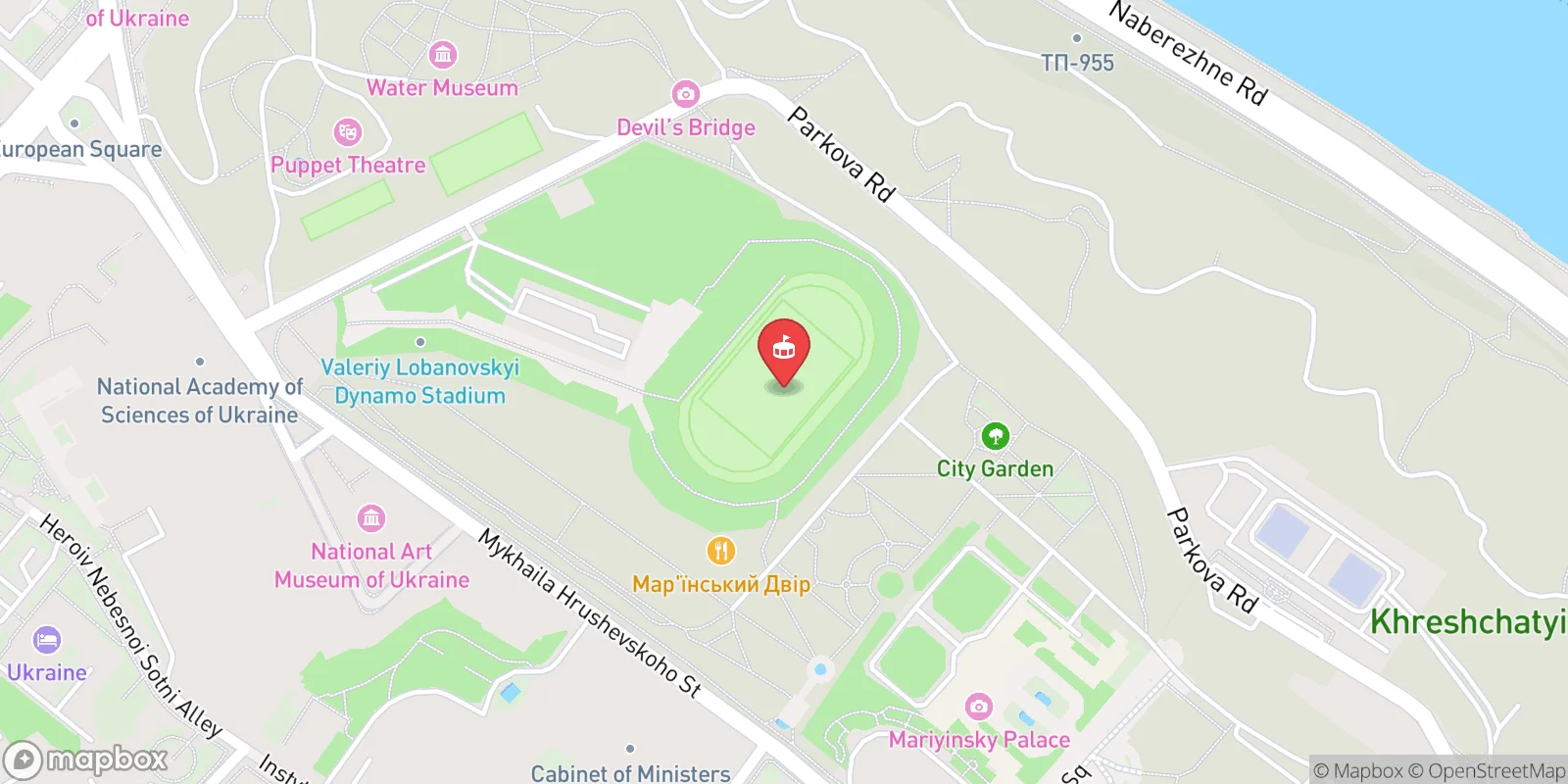 Mapa: Kyjev