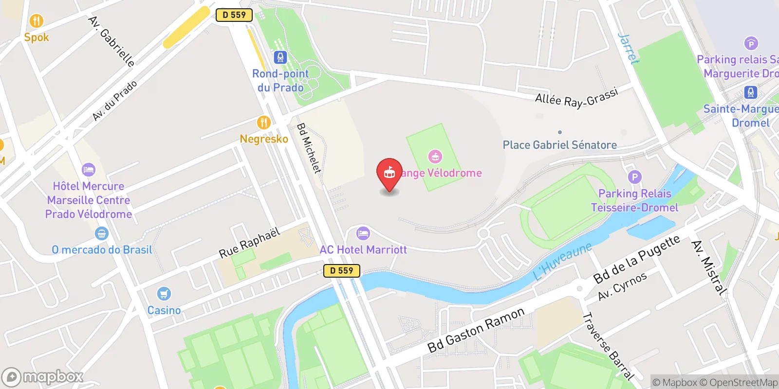 Mapa: 8th arrondissement of Marseille