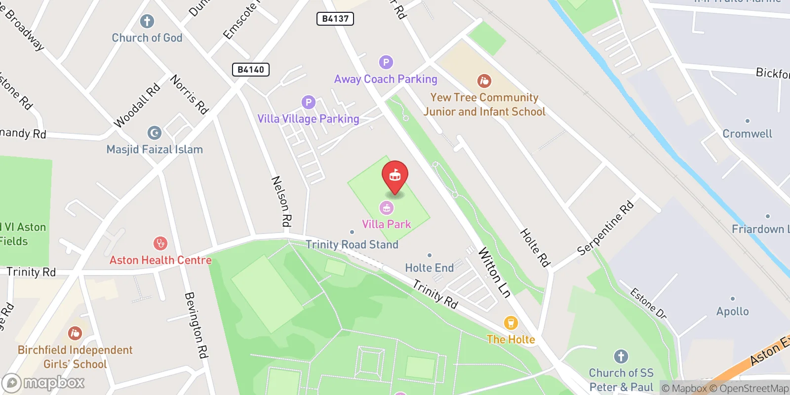 Mapa: Birmingham