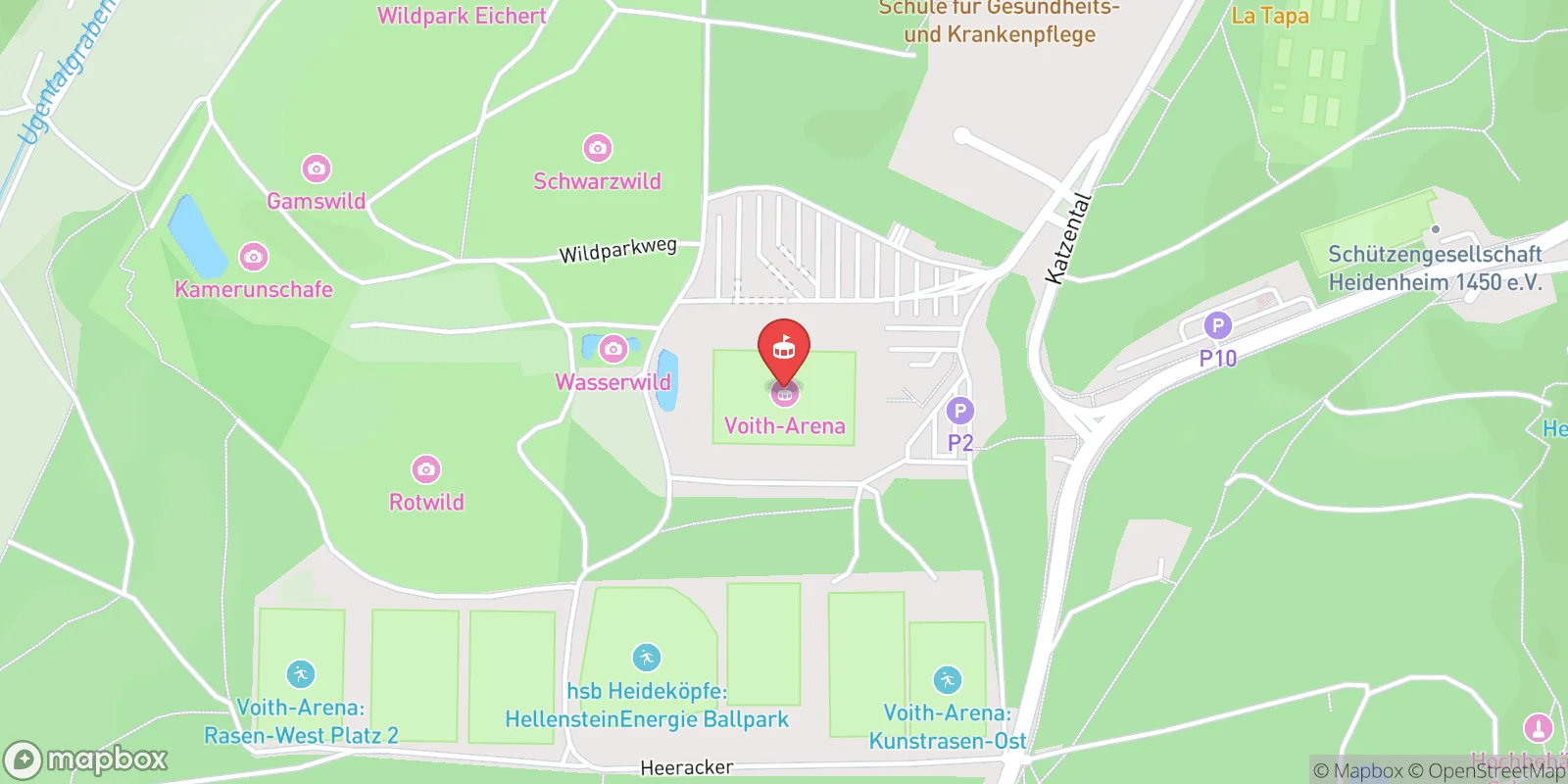 Mapa: Heidenheim an der Brenz