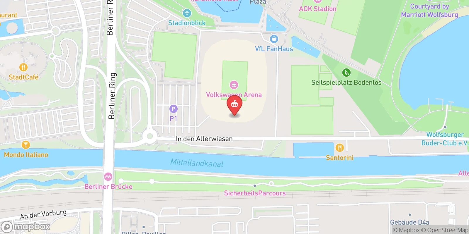 Mapa: Wolfsburg