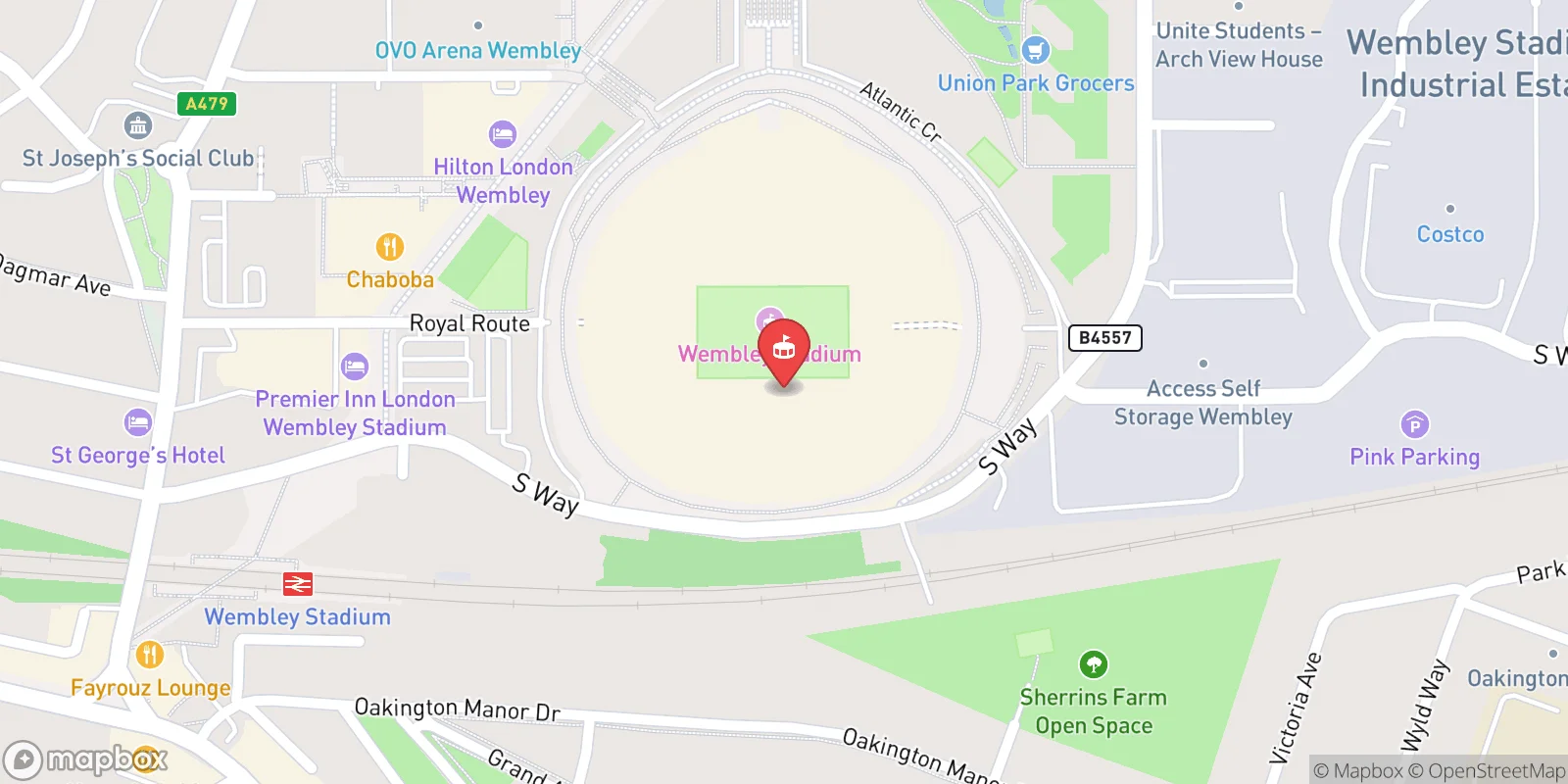 Mapa: Wembley