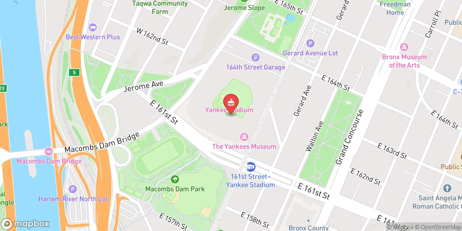 Mapa: New York