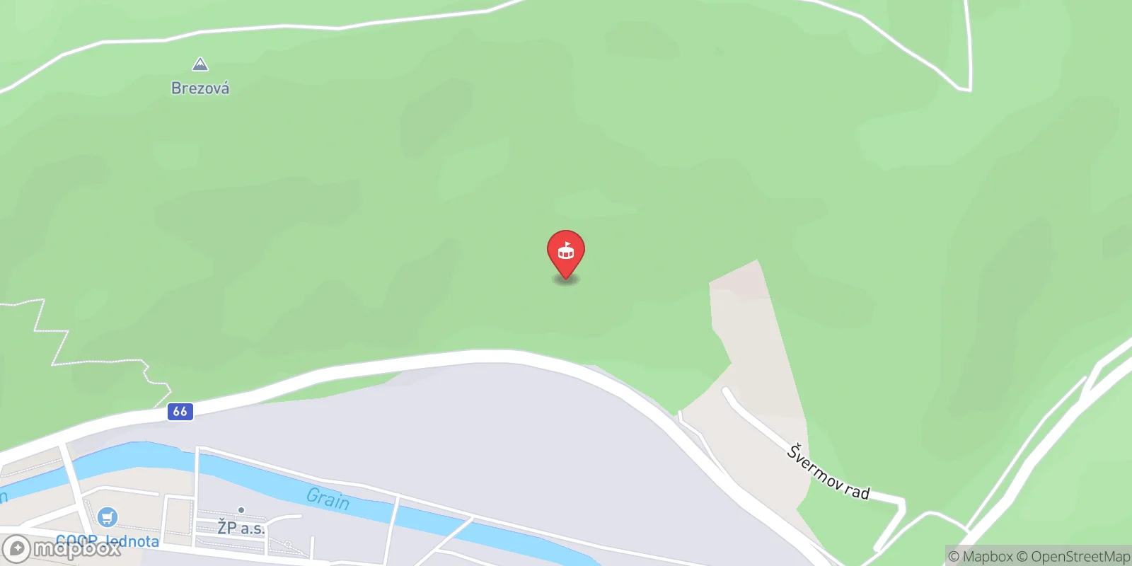 Mapa: Podbrezová